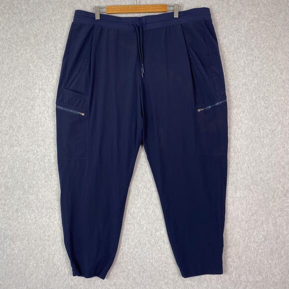 Athleta Navy Blue Venture High Waisted Jogger Pant Size 20 - Picture 1 of 12